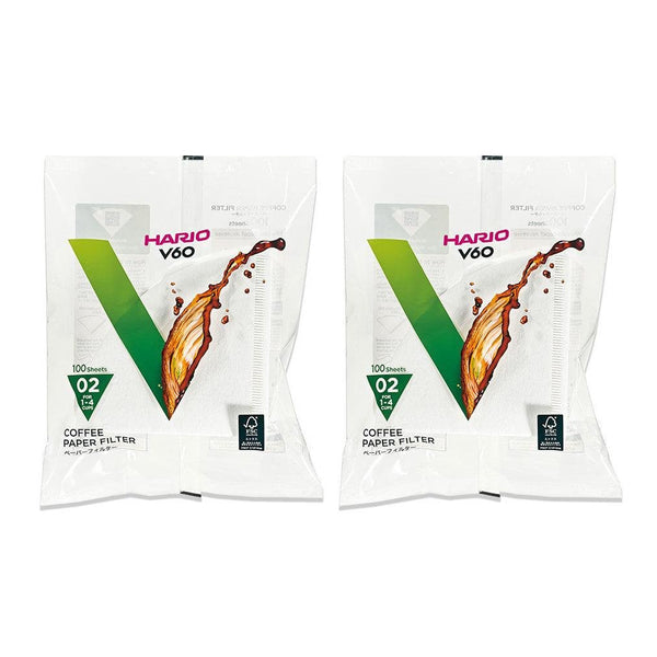Hario V60 咖啡濾紙尺寸 02 白色 VCF-02-100W