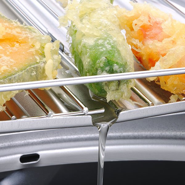 Wahei Freiz 電磁鐵油炸鍋帶蓋和瀝油架 20 厘米