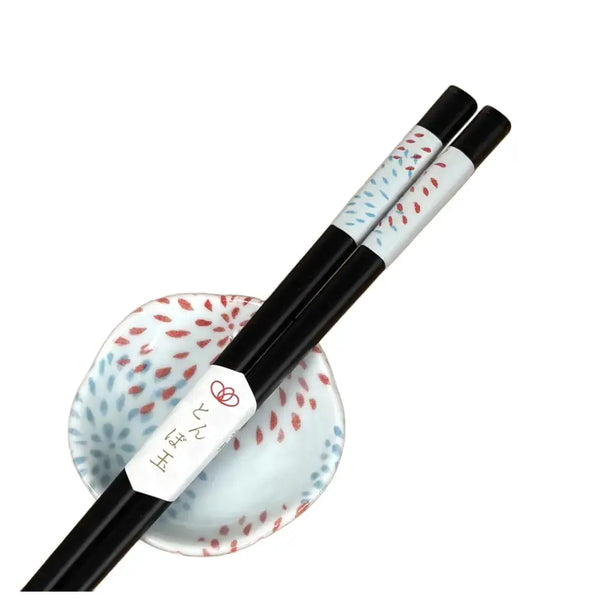 若狹漆筷美濃燒小碟煙火23克拉