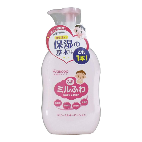 Wakodo Mirufuwa 嬰兒乳液溫和保濕 300 毫升泵