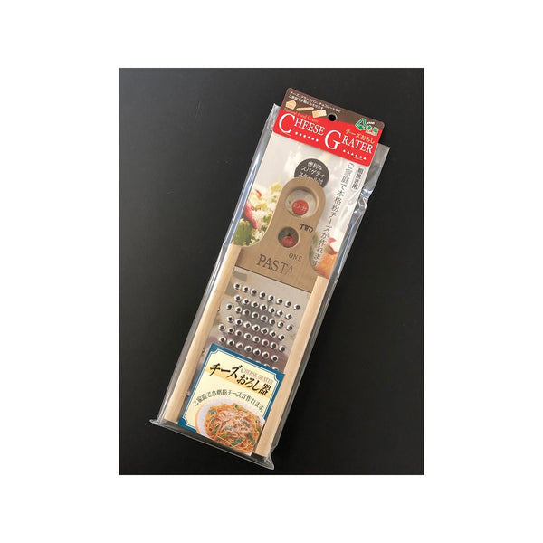Oyanagi 木柄粗粉乳酪刨絲器搭配義大利麵測量器