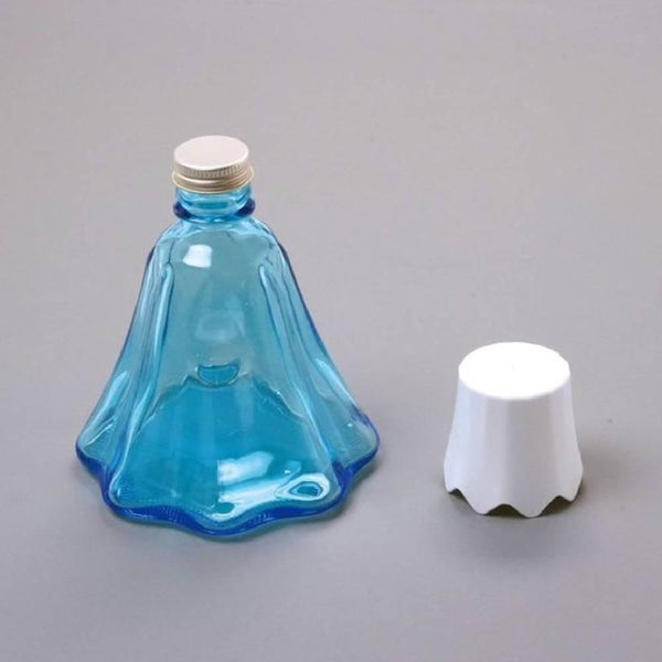 富士山形狀玻璃瓶裝水杯帶蓋 400ml