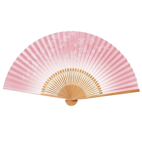 Yamani 櫻花設計粉紅色 Sensu 手持折扇 21.5 厘米