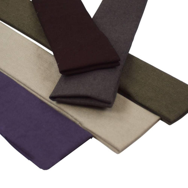 Yamani 棉質橄欖色日本 Sensu 盒折疊扇子佈袋 23.5 厘米