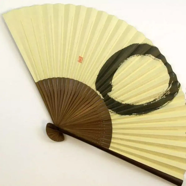 Yamani Enso Zen Circle Sensu 手持折疊風扇 22.5 厘米