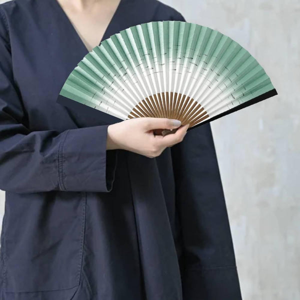 Yamani 流水魚 Sensu 手持折扇 22.5 厘米