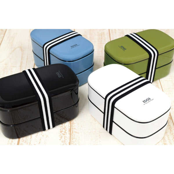 Yellow Studio Bento Box 2 層微波爐日式午餐盒白色