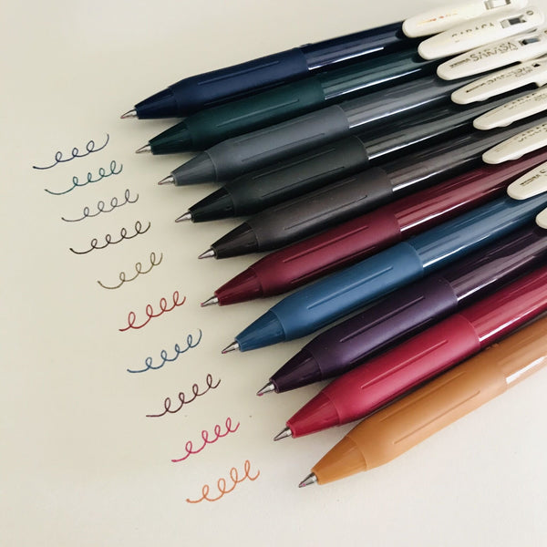 Zebra Sarasa 夾復古彩色中性墨水筆 5 色 0.5 mm JJ15-5C-VI2-N